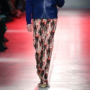 2019 PRADA Resort Ruffled Hem Belted Pants